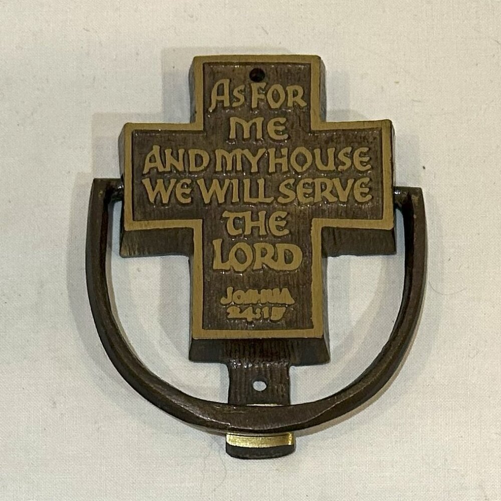 Terra Sancta Guild Door Knocker As For Me And My House Joshua 24:15
